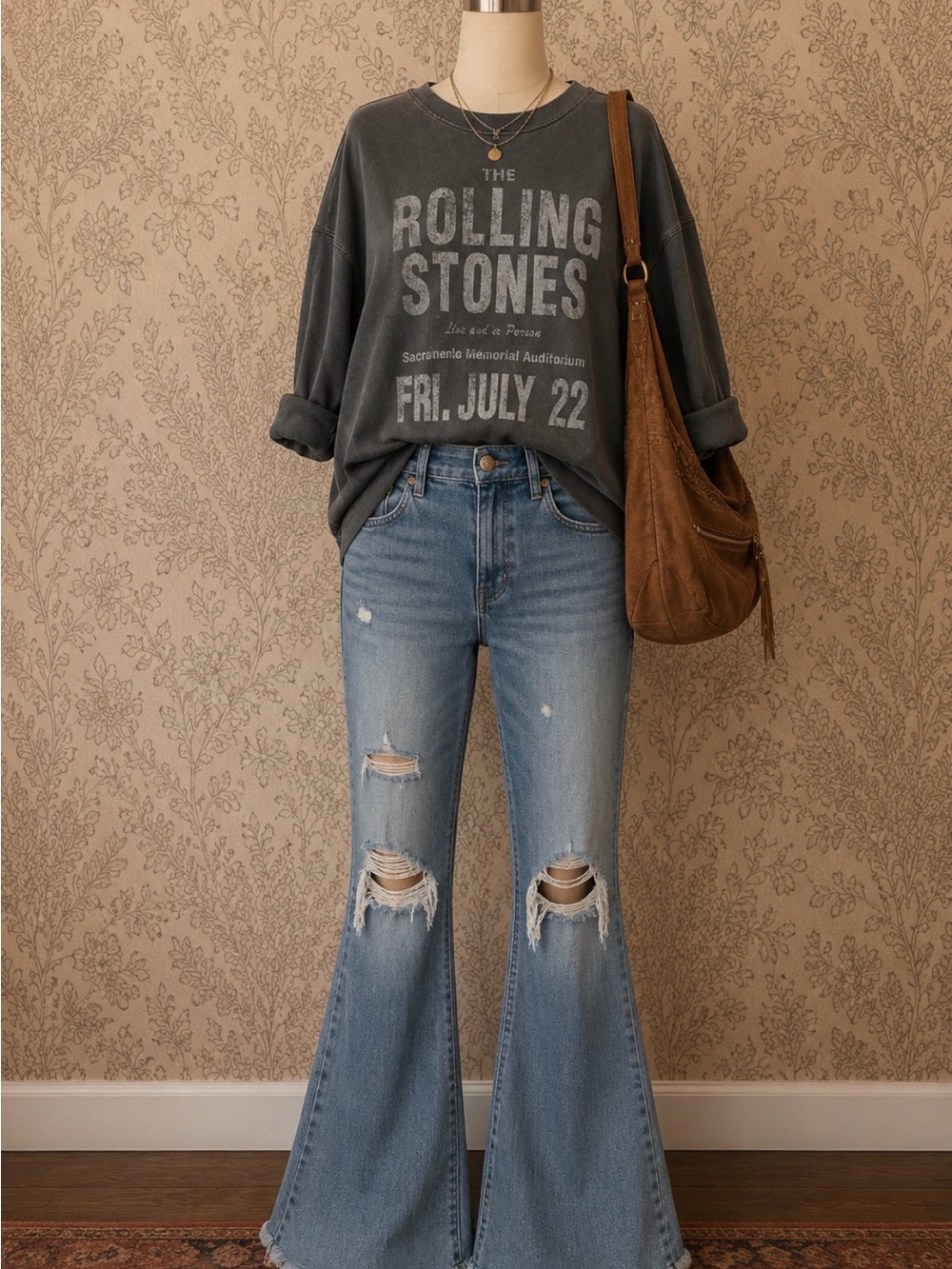 The Rolling Stones Vintage Graphic Lightweight Sweatshirt